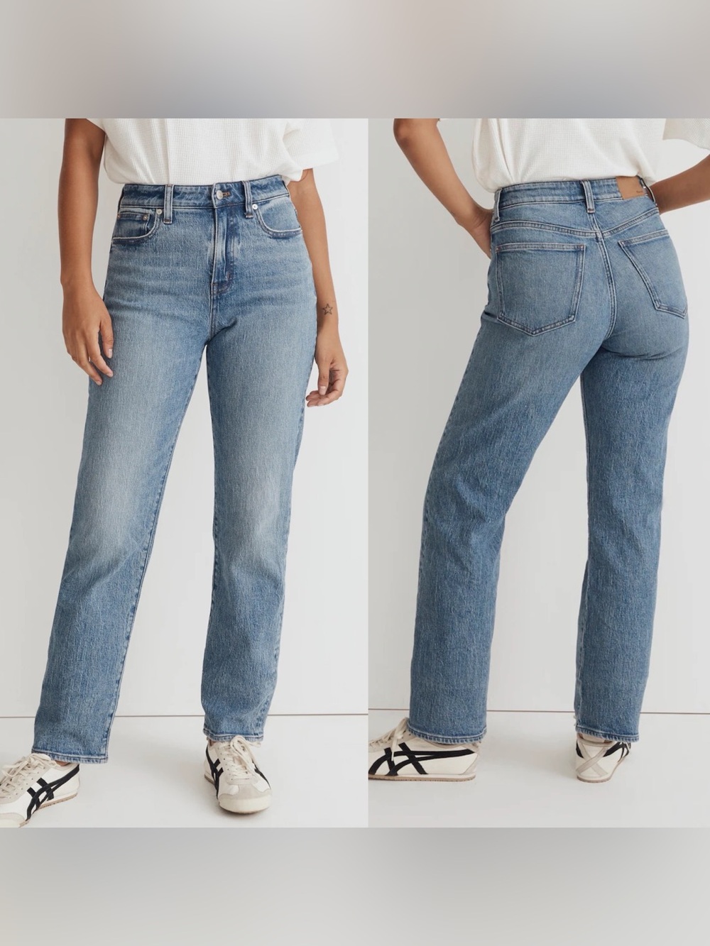 Madewell The Curvy ‘90s Straight Jean in Enmore Wash Size 25 Medium Vintage Wash